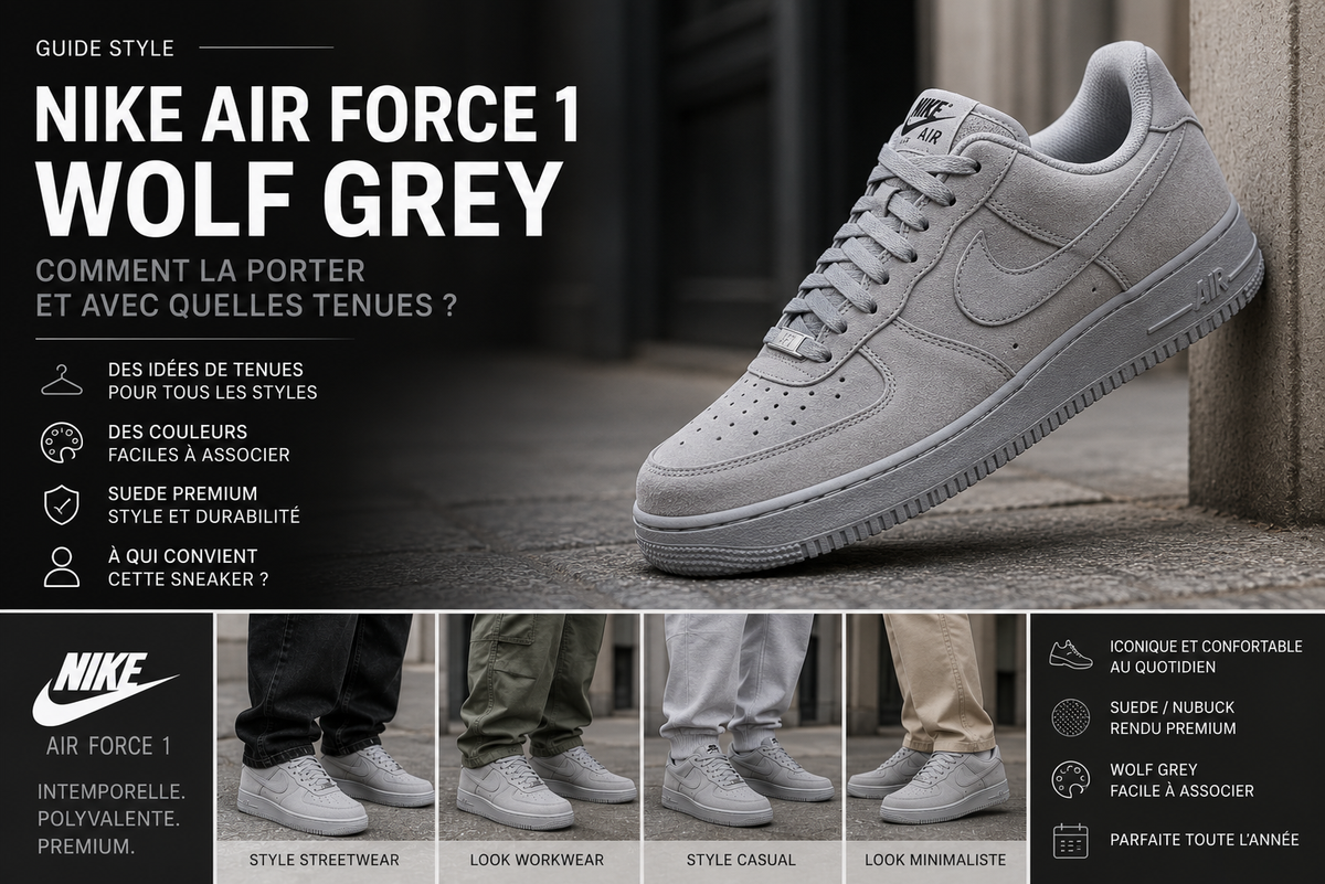 Nike Air Force 1 Wolf Grey – guide style KRAKTR STORE