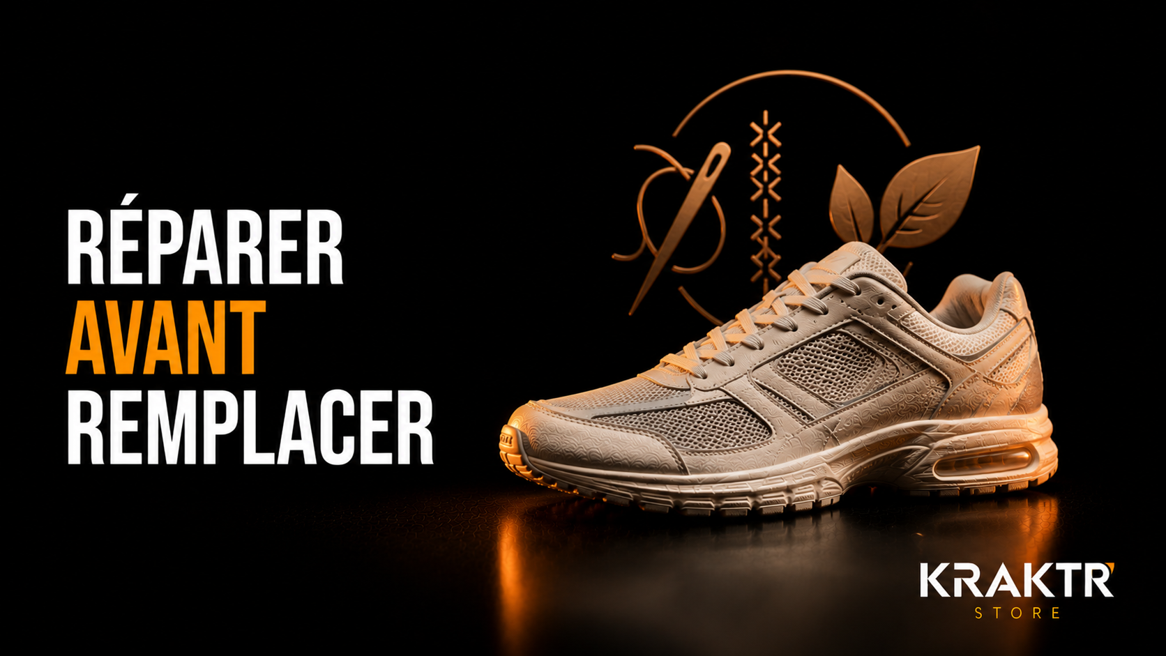 Réparer une sneaker pour prolonger sa durée de vie et réduire son impact environnemental | KRAKTR STORE