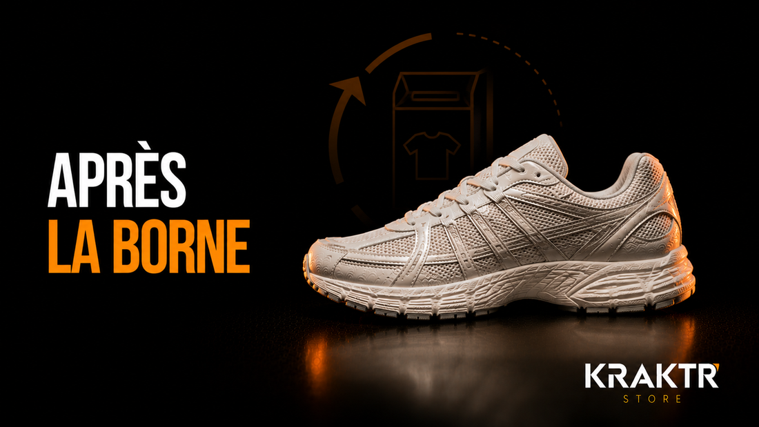 Parcours des chaussures après dépôt dans une borne textile - réemploi et recyclage | KRAKTR STORE