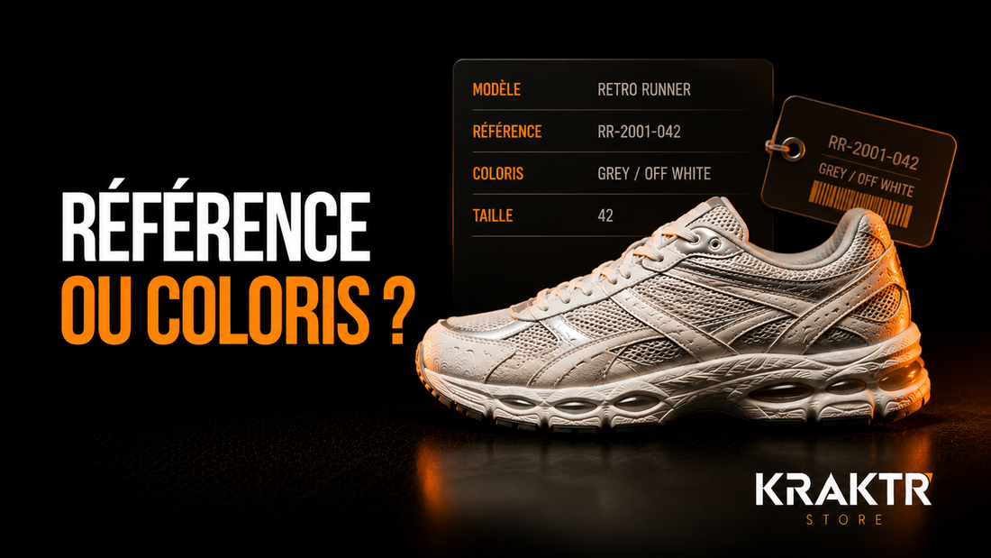 Vérification de la référence et du coloris d'une sneaker avant publication | KRAKTR STORE