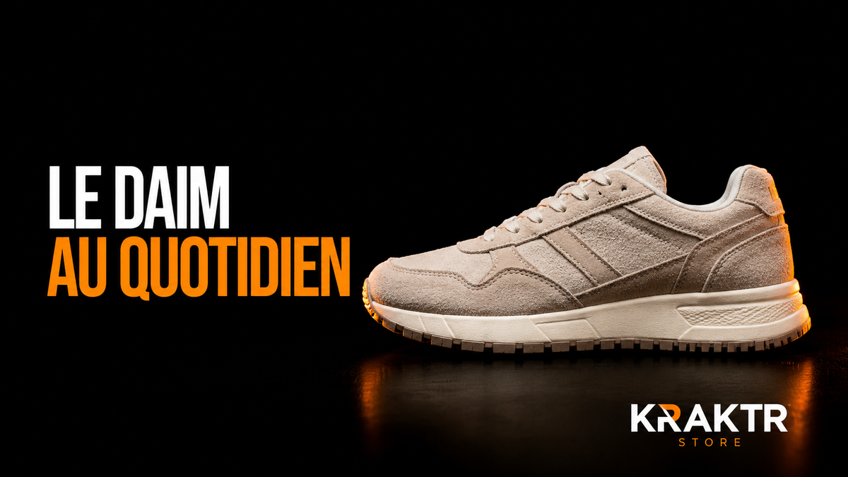 Sneaker en daim pour un usage quotidien - élégance et entretien au quotidien | KRAKTR STORE
