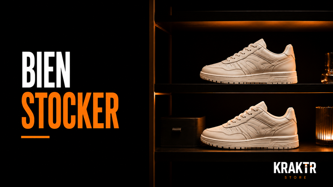Sneakers correctement stockées pour prolonger leur durée de vie et limiter le gaspillage