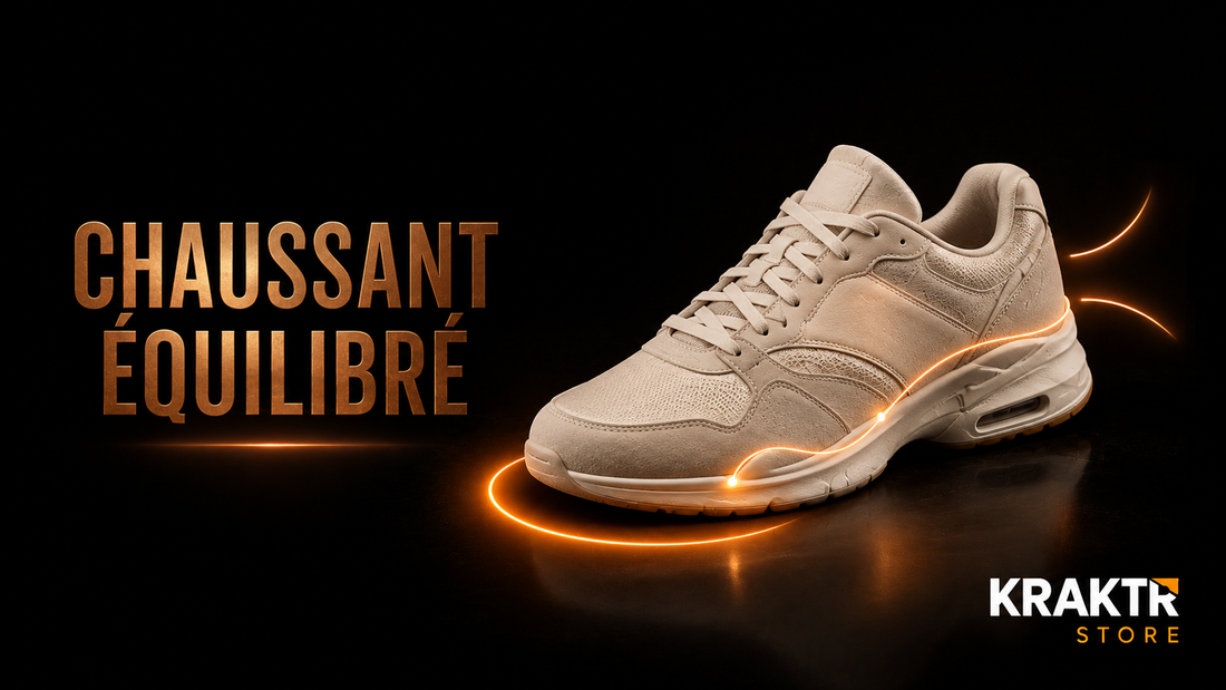 Sneaker avec espace à l'avant-pied et maintien précis du talon pour un chaussant équilibré | KRAKTR STORE
