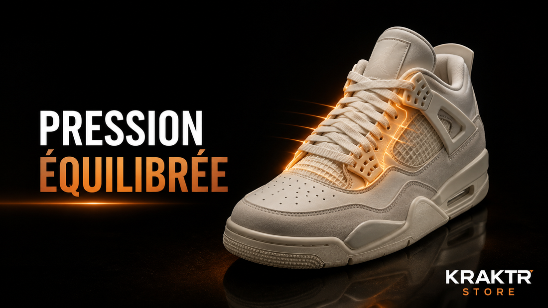 Sneaker premium avec chaussant et laçage adaptés pour limiter la pression sur le cou-de-pied | KRAKTR STORE