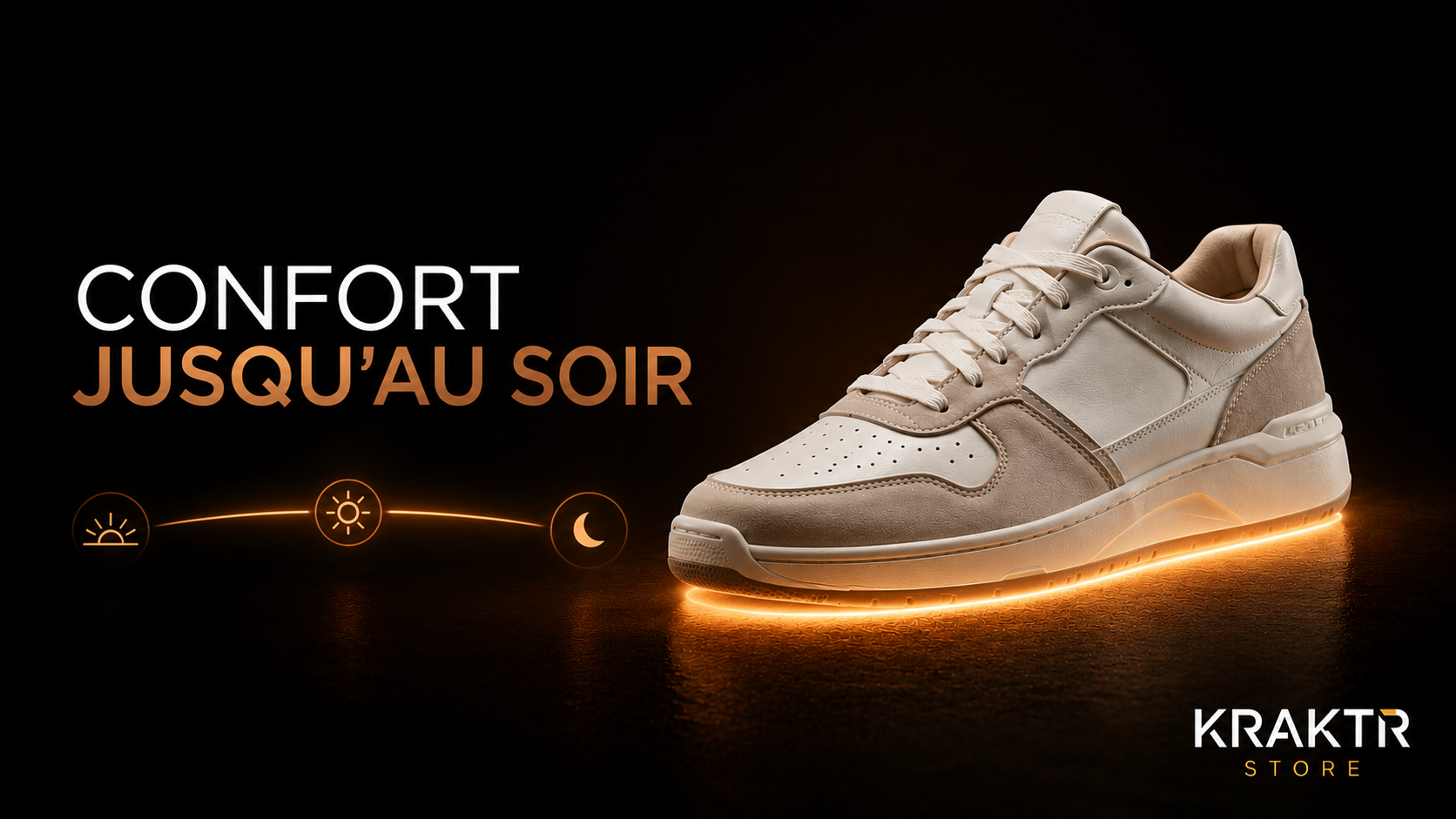 Sneaker premium offrant un confort durable jusqu'à la fin de la journée | KRAKTR STORE