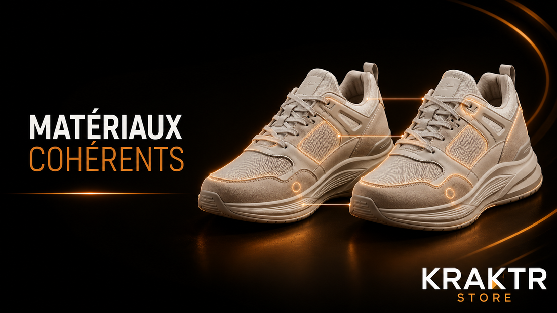 Contrôle de la cohérence des matériaux entre les deux sneakers d'une paire – KRAKTR STORE