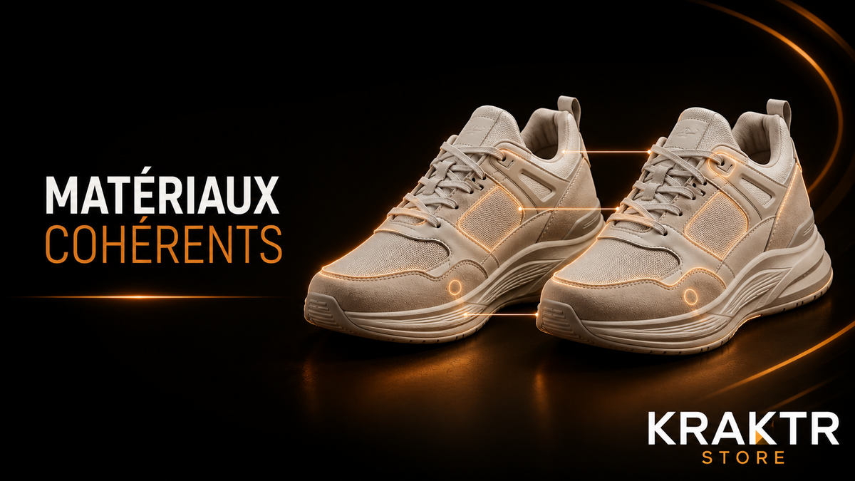 Contrôle de la cohérence des matériaux entre les deux sneakers d'une paire – KRAKTR STORE