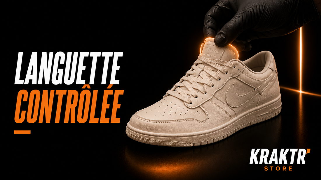 Inspection de la languette d'une sneaker pour vérifier son confort et son maintien – KRAKTR STORE
