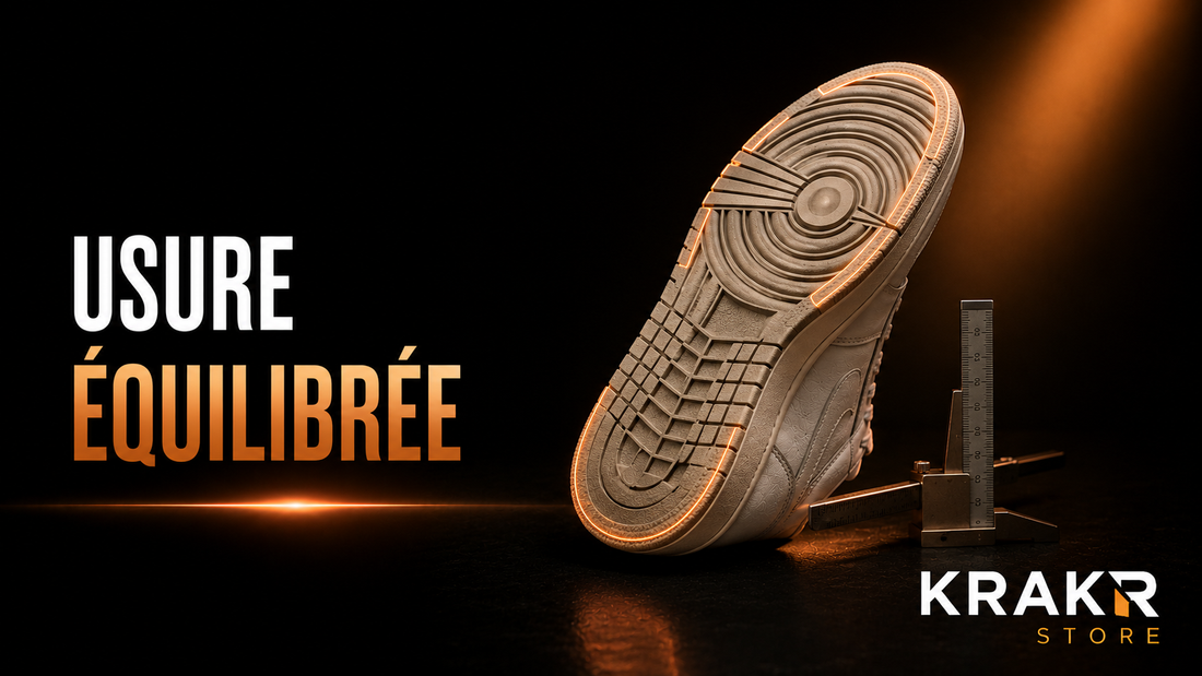 Contrôle de la régularité de l'usure d'une semelle de sneaker premium – KRAKTR STORE
