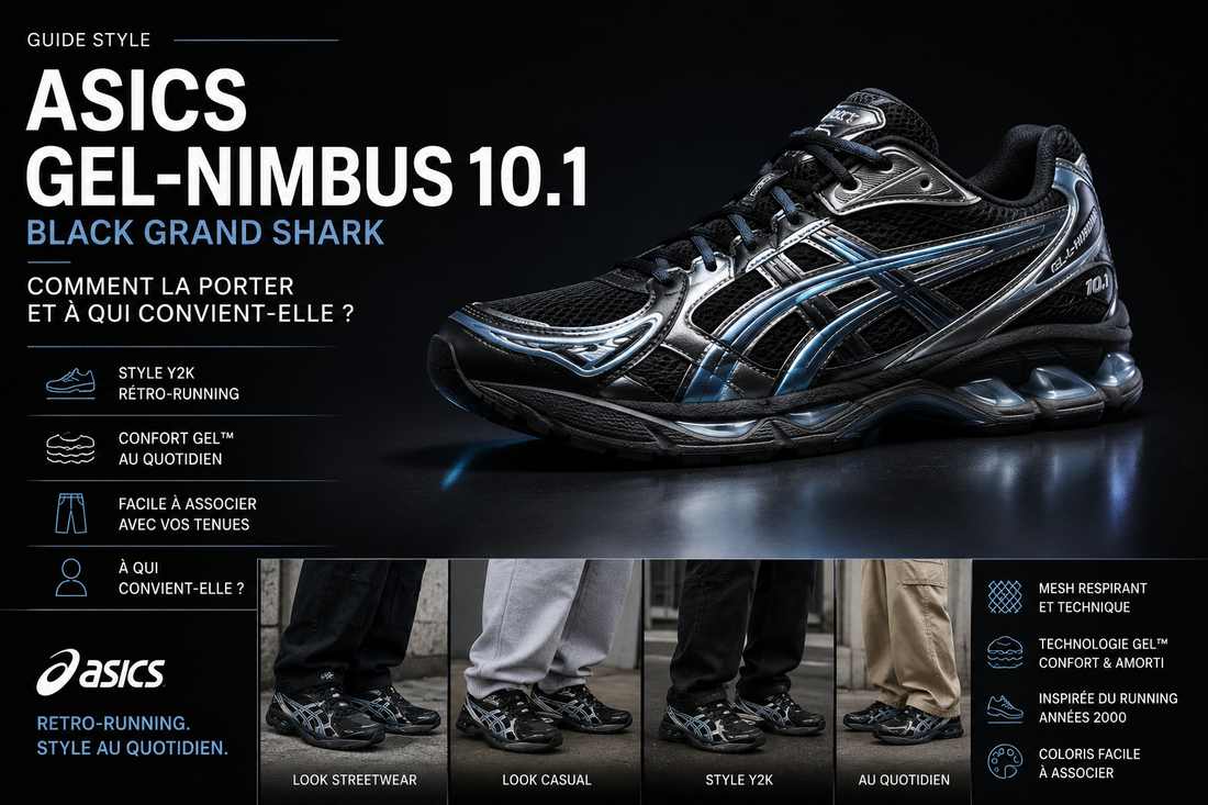 ASICS GEL-NIMBUS 10.1 Black Grand Shark – guide style KRAKTR STORE