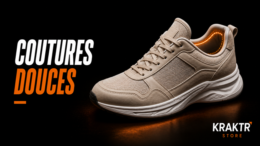 Sneaker premium avec coutures intérieures confortables adaptées aux pieds sensibles – KRAKTR STORE