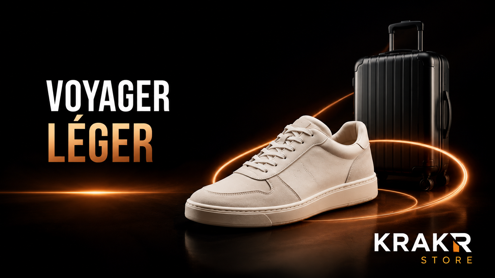 Sneaker premium adaptée aux voyages avec uniquement un bagage cabine – KRAKTR STORE