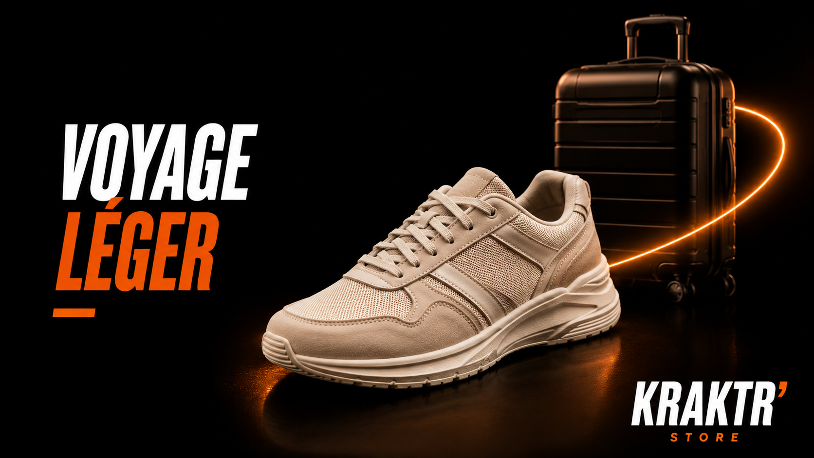 Sneaker premium idéale pour voyager avec un bagage cabine grâce à son confort et sa polyvalence – KRAKTR STOR