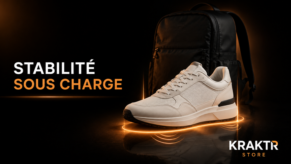 Sneakers pour marcher avec un sac à dos chargé, stabilité, maintien et confort – KRAKTR STORE