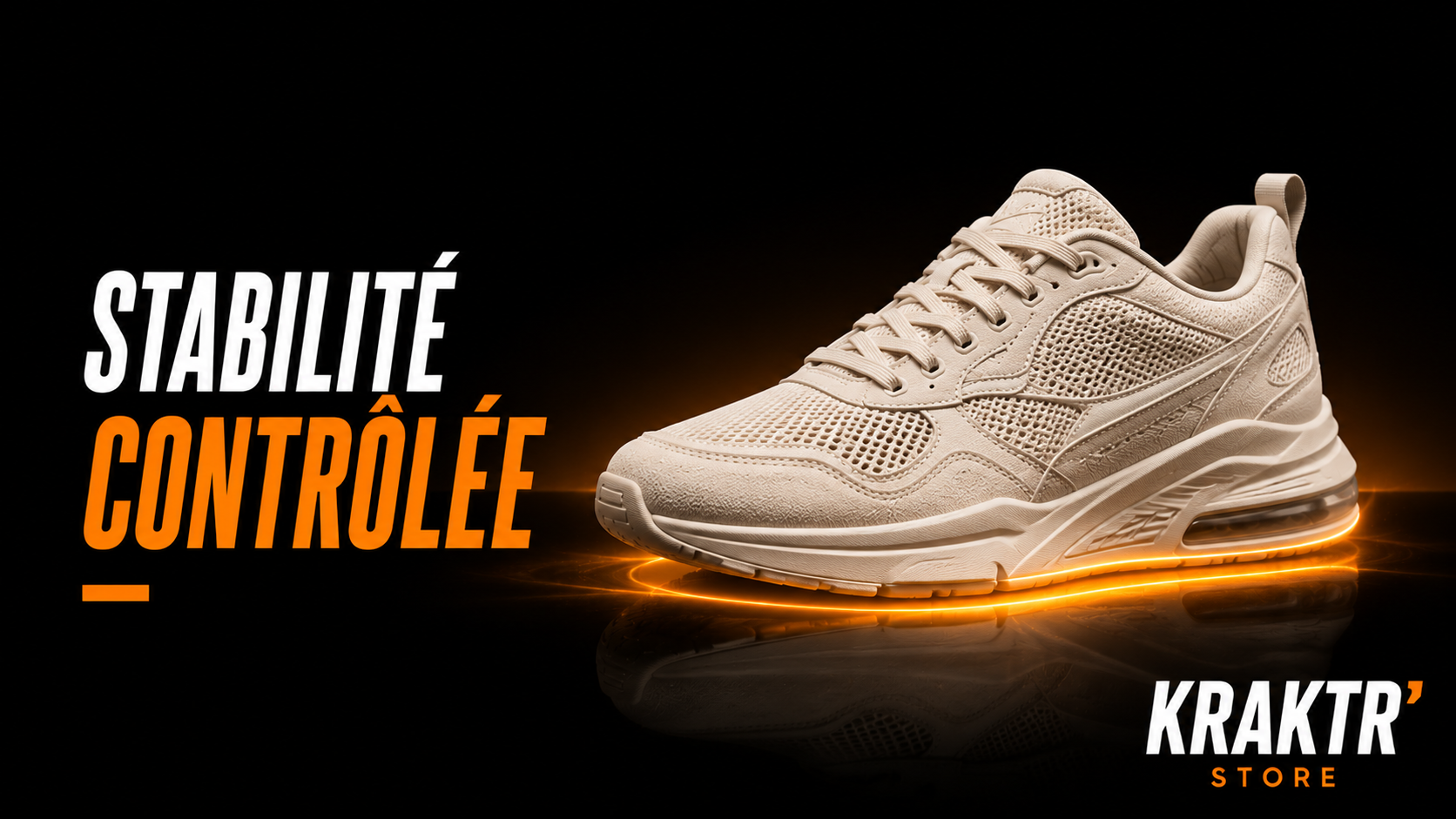 Stabilité de la semelle d'une sneaker premium contrôlée avant mise en vente – KRAKTR STORE