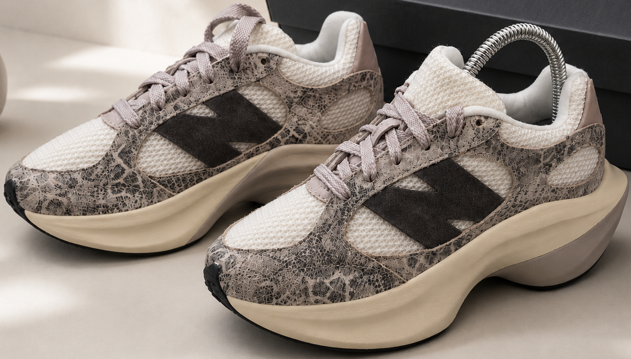 Profil latéral New Balance WRPD Runner Beige Grey beige gris noir