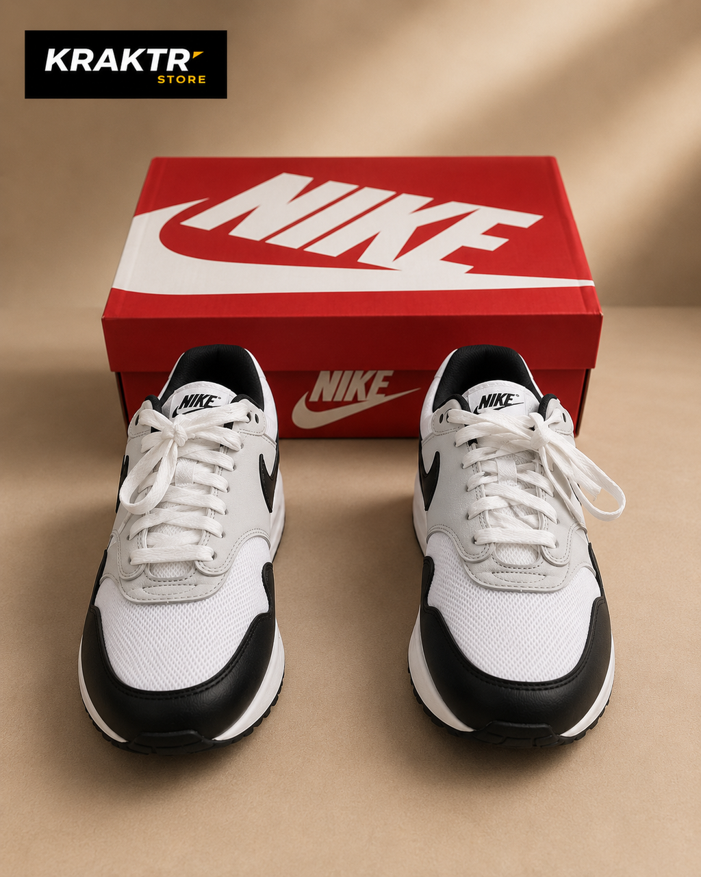 Nike Air Max 1 Essential White Black 38.5 | KRAKTR STORE