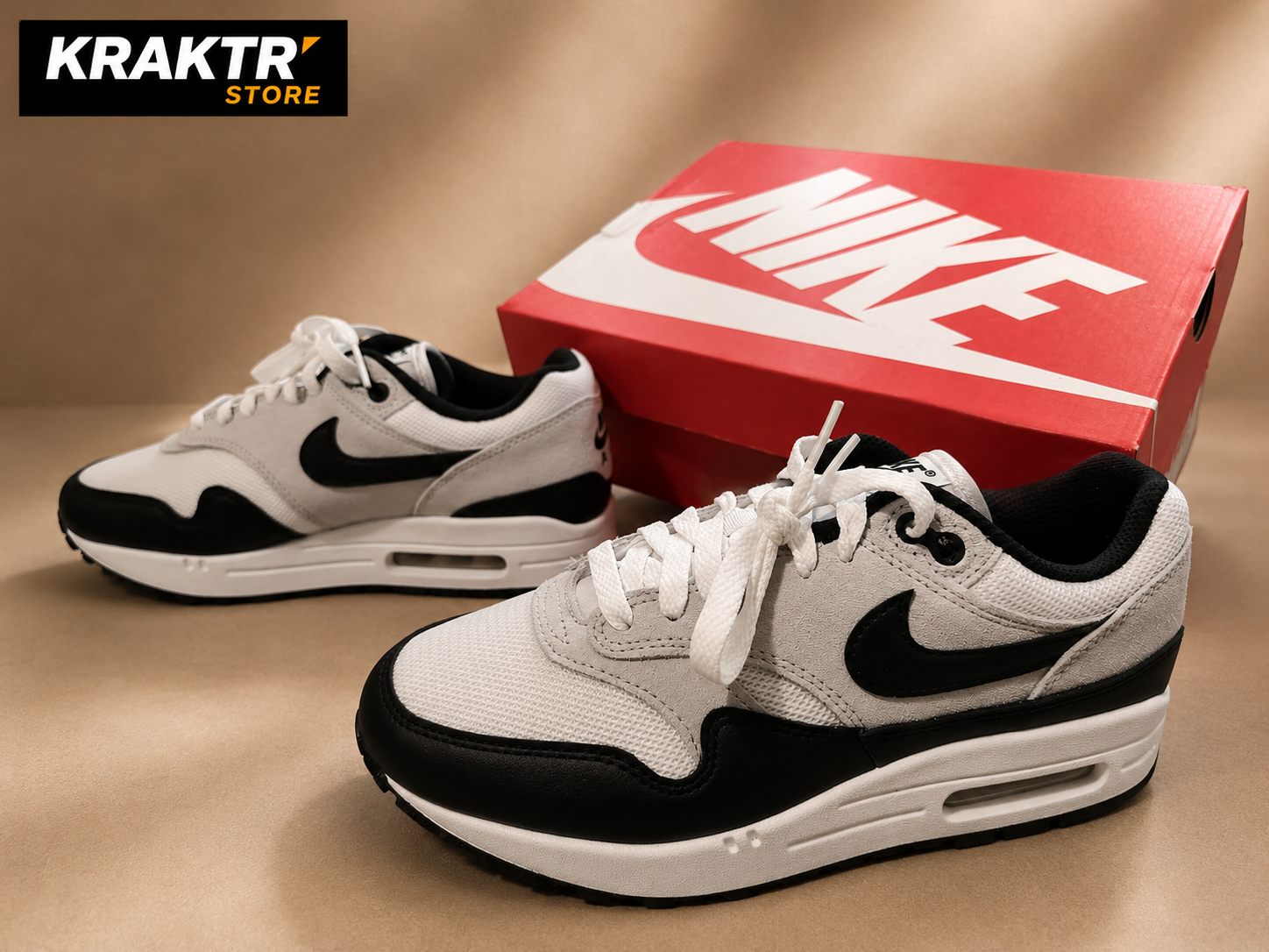 Nike Air Max 1 Essential White Black 38.5 | KRAKTR STORE