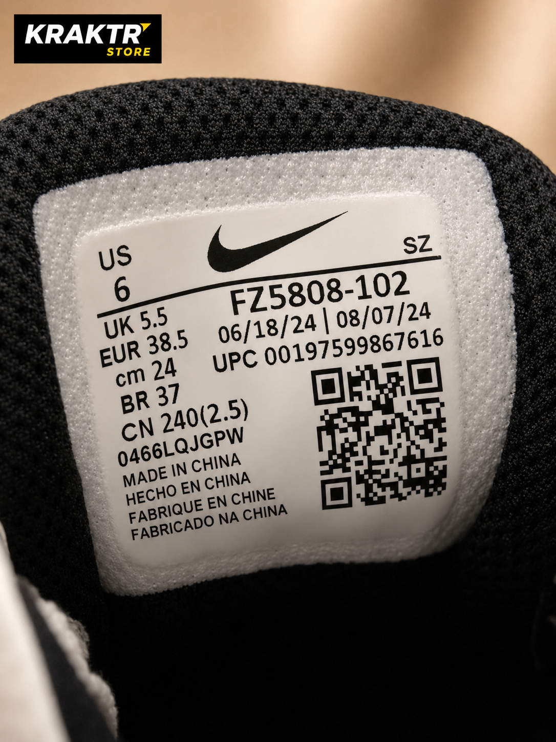 Nike Air Max 1 Essential White Black 38.5 | KRAKTR STORE