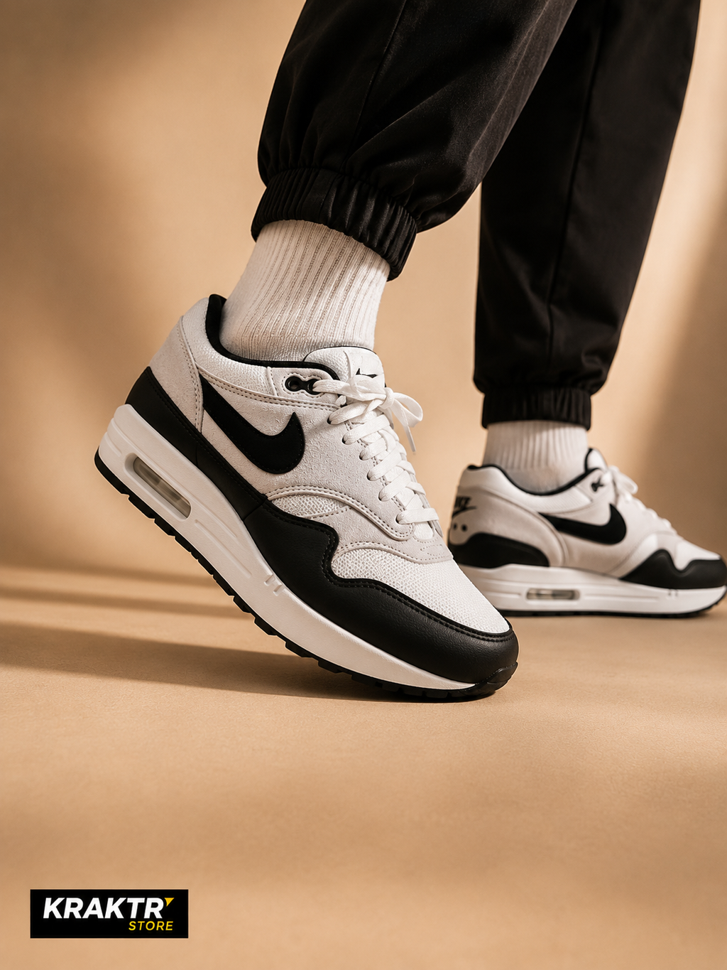 Nike Air Max 1 Essential White Black 38.5 | KRAKTR STORE