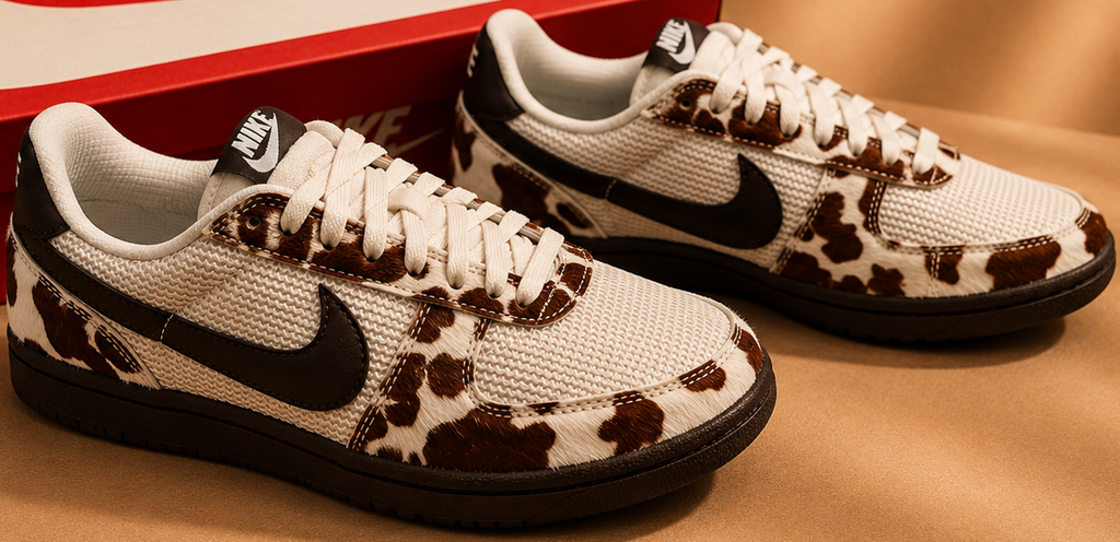 Nike Field General Cow Print Beige Marron profil latéral extérieur