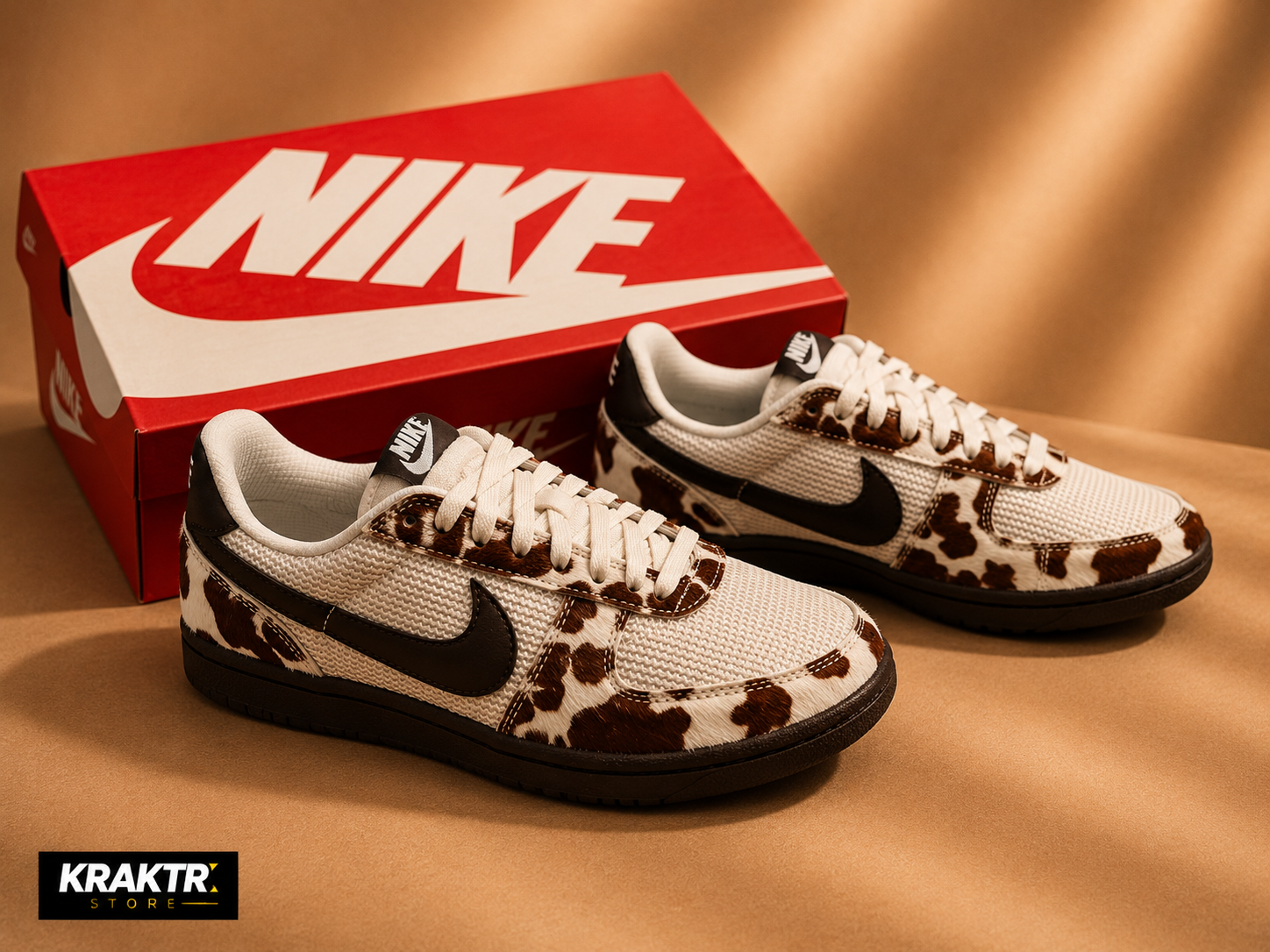 Nike Field General Cow Print Femme Beige Marron 38,5 – KRAKTR STORE