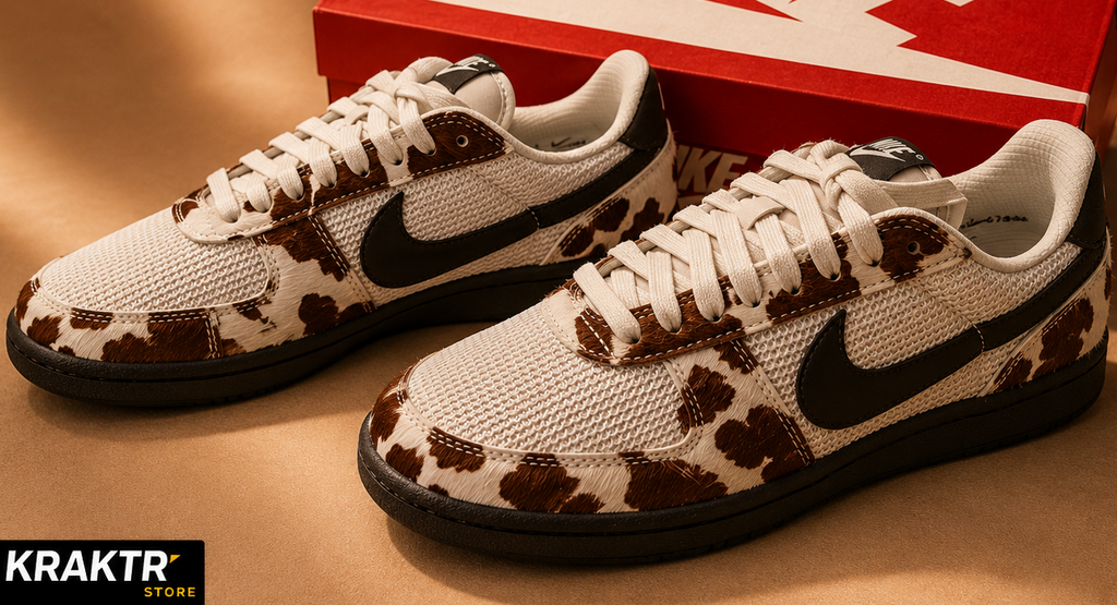 Nike Field General Cow Print Beige Marron profil latéral intérieur
