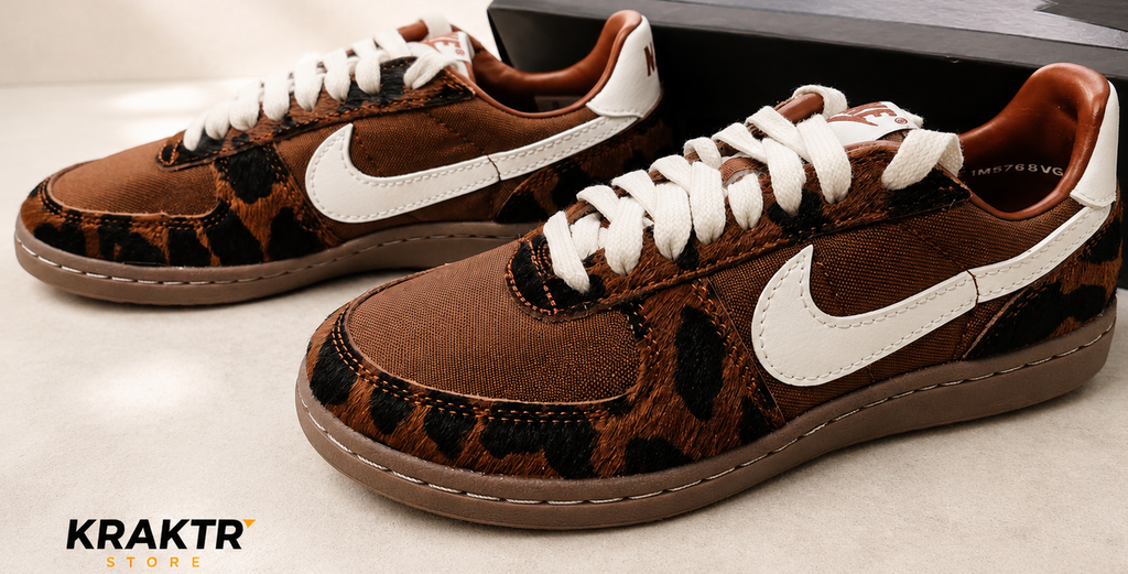 Nike Field General Cinnamon Leopard Femme vue latérale extérieure