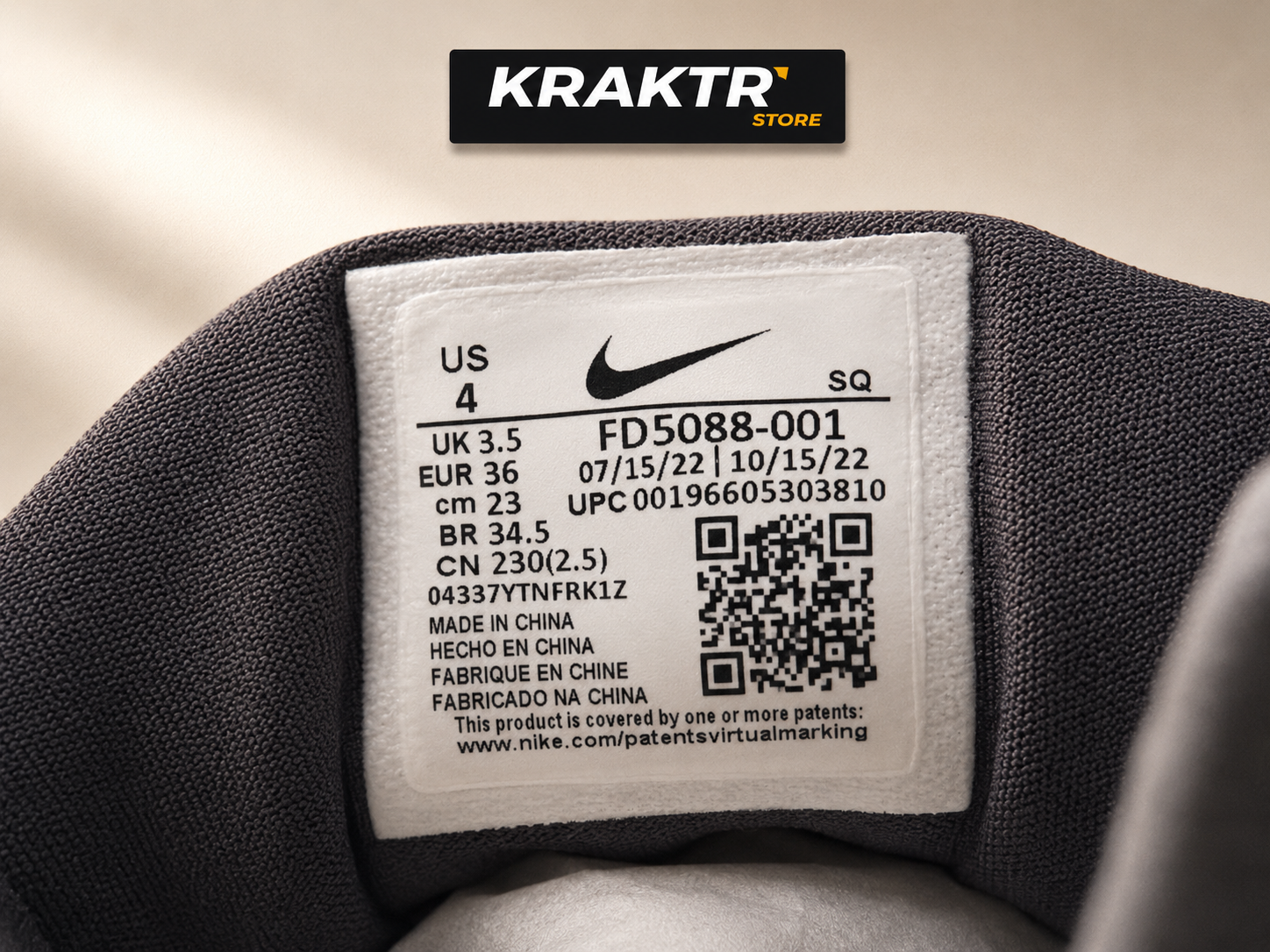 Nike Air Max 1 PRM Soft Grey Neutral Grey Femme – Taille 36