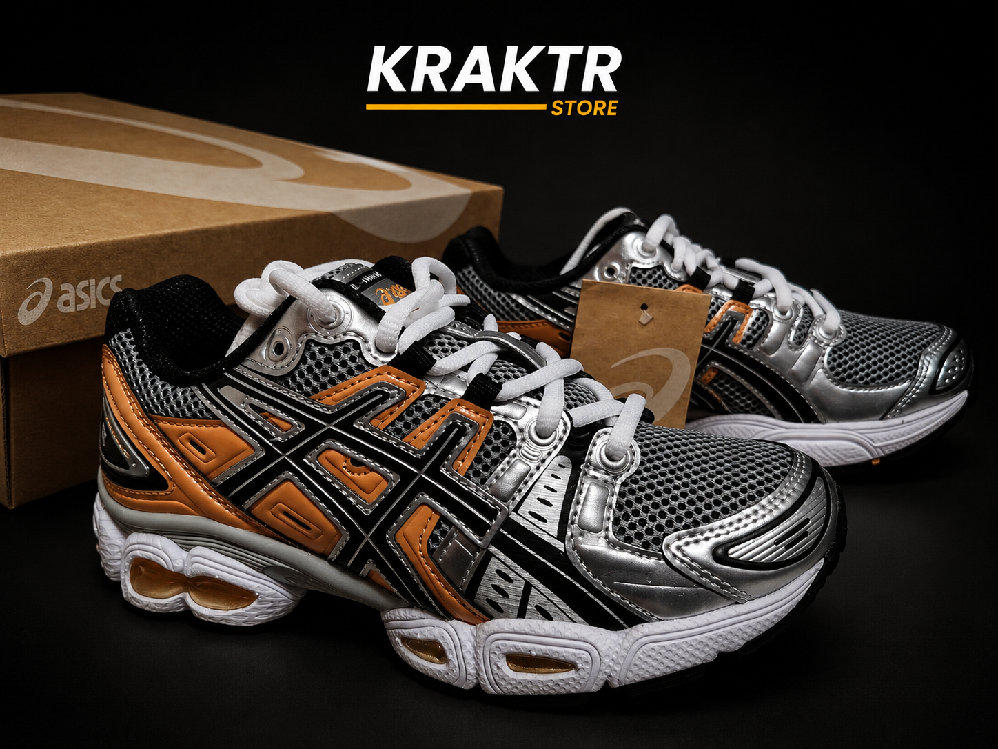 ASICS GEL-NIMBUS 9 Sheet Rock Orange Lily Taille 36 | KRAKTR STORE