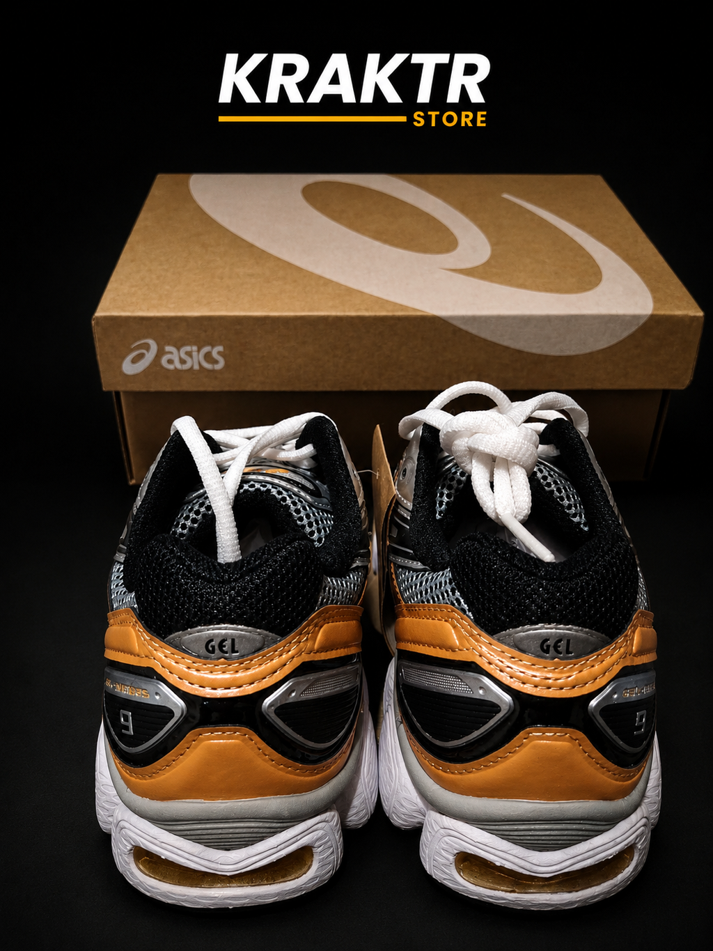 ASICS GEL-NIMBUS 9 Sheet Rock Orange Lily Taille 36 | KRAKTR STORE
