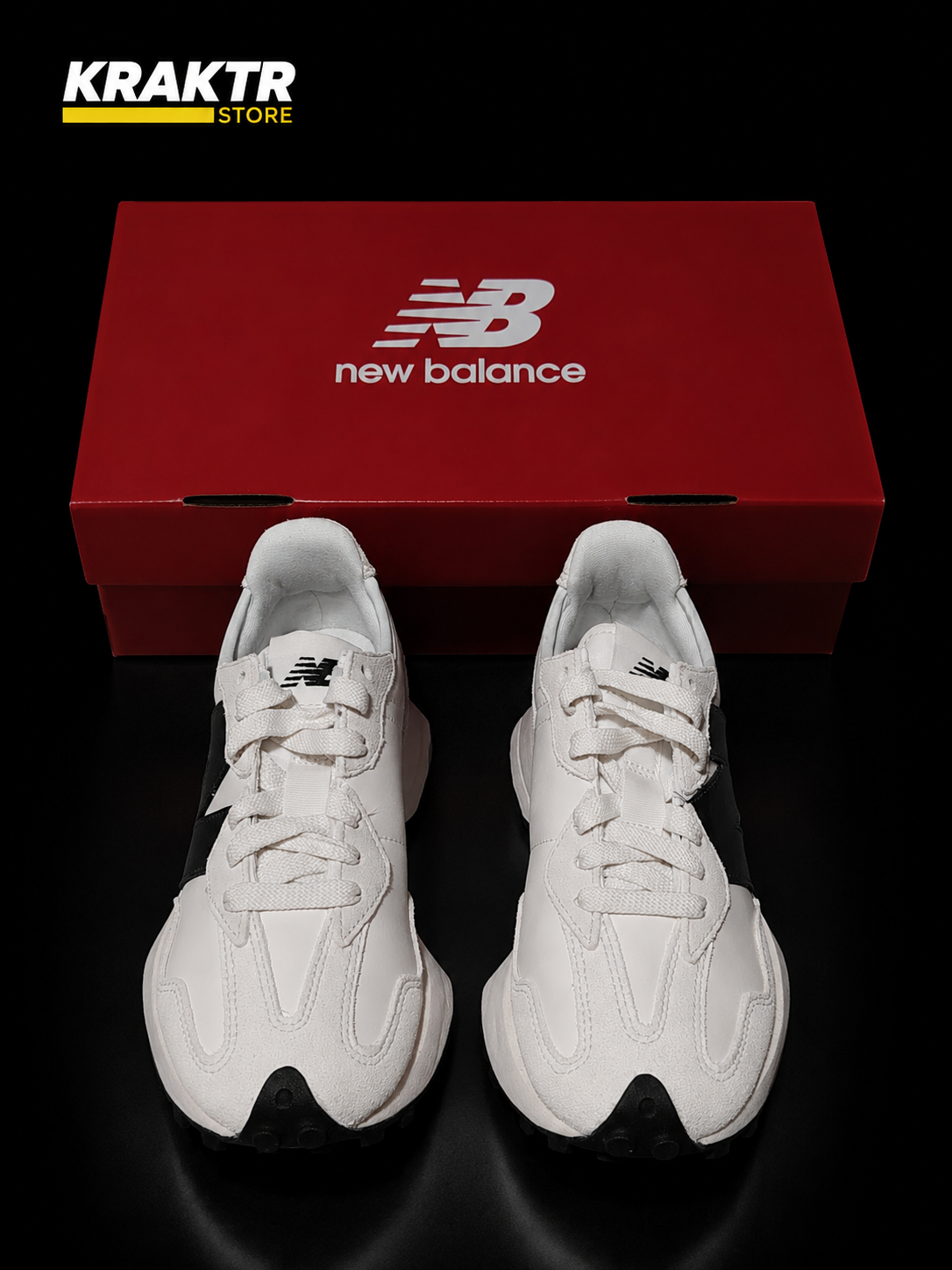 New Balance 327 White Black Taille 36 | KRAKTR STORE
