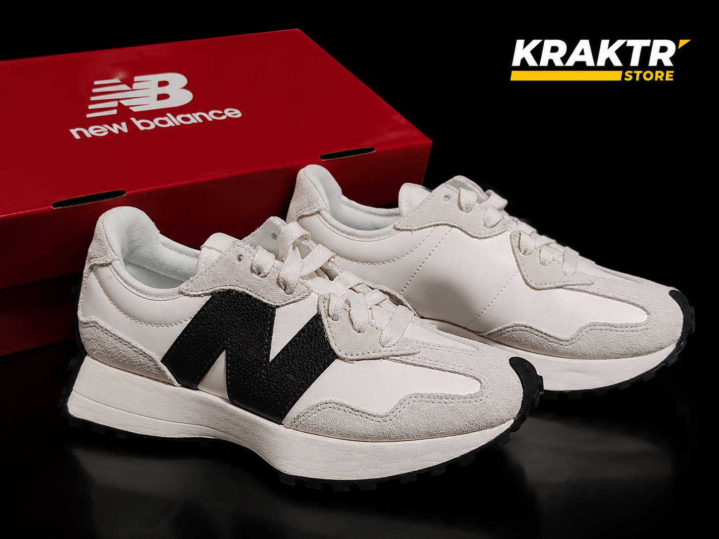 New Balance 327 White Black Taille 36 | KRAKTR STORE