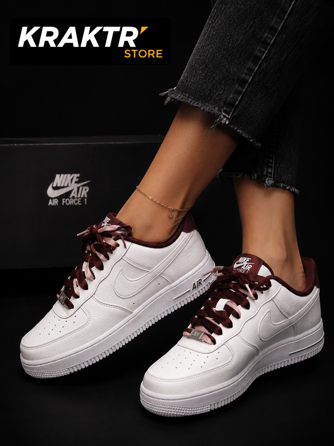 Nike Air Force 1 '07 Vintage Burgundy Crush Tailles 38 et 38.5 | KRAKTR STORE