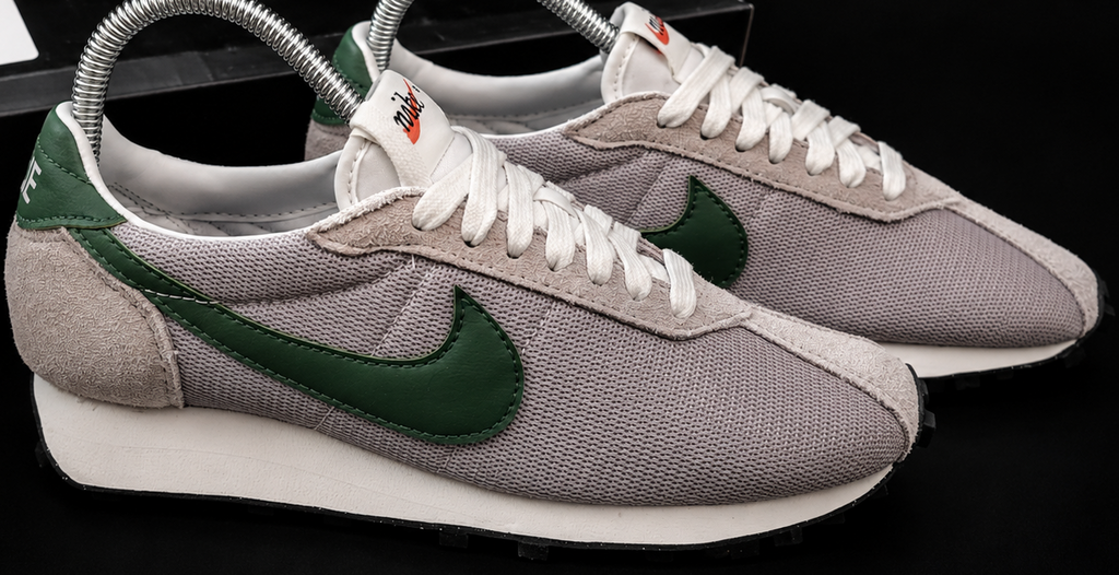Nike LD-1000 College Grey Fir profil extérieur swoosh vert vintage