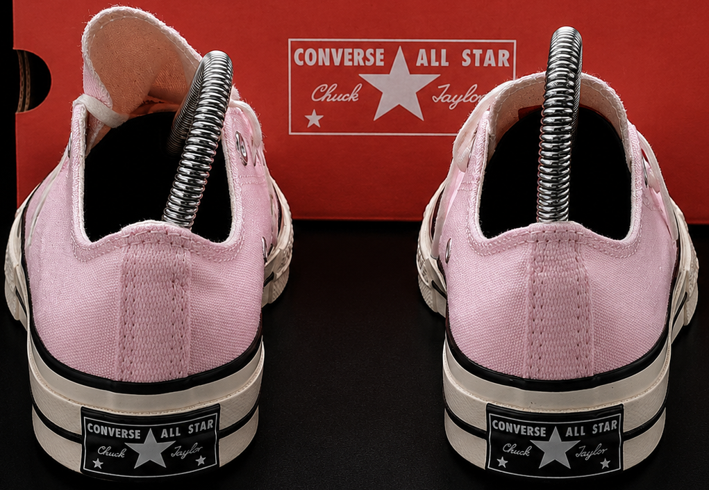 Converse Chuck 70 OX Pink Frosting vue arrière talon All Star