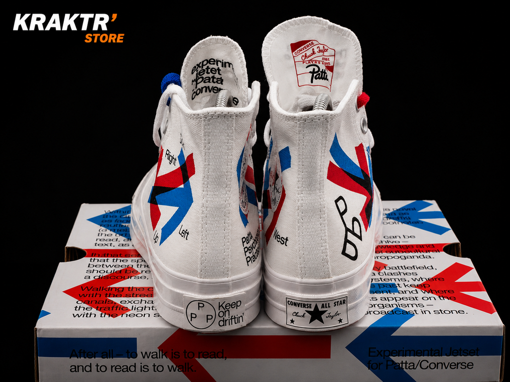 Converse Chuck 70 Hi Patta White Multicolor vue arrière logo Chuck Taylor All Star