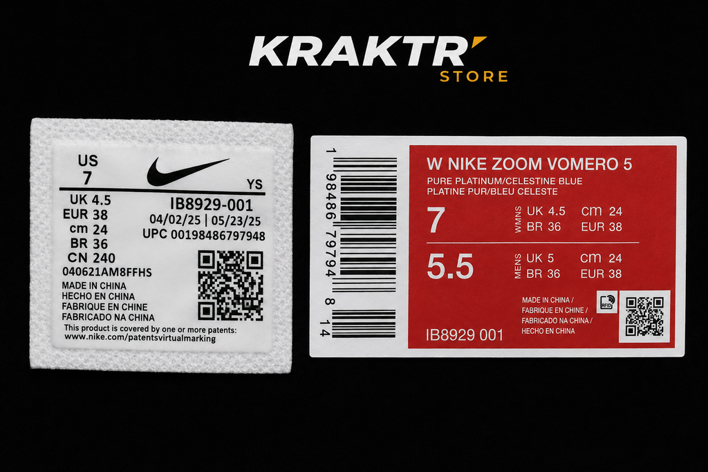 Nike Zoom Vomero 5 Pure Platinum Celestine Blue - Taille 38