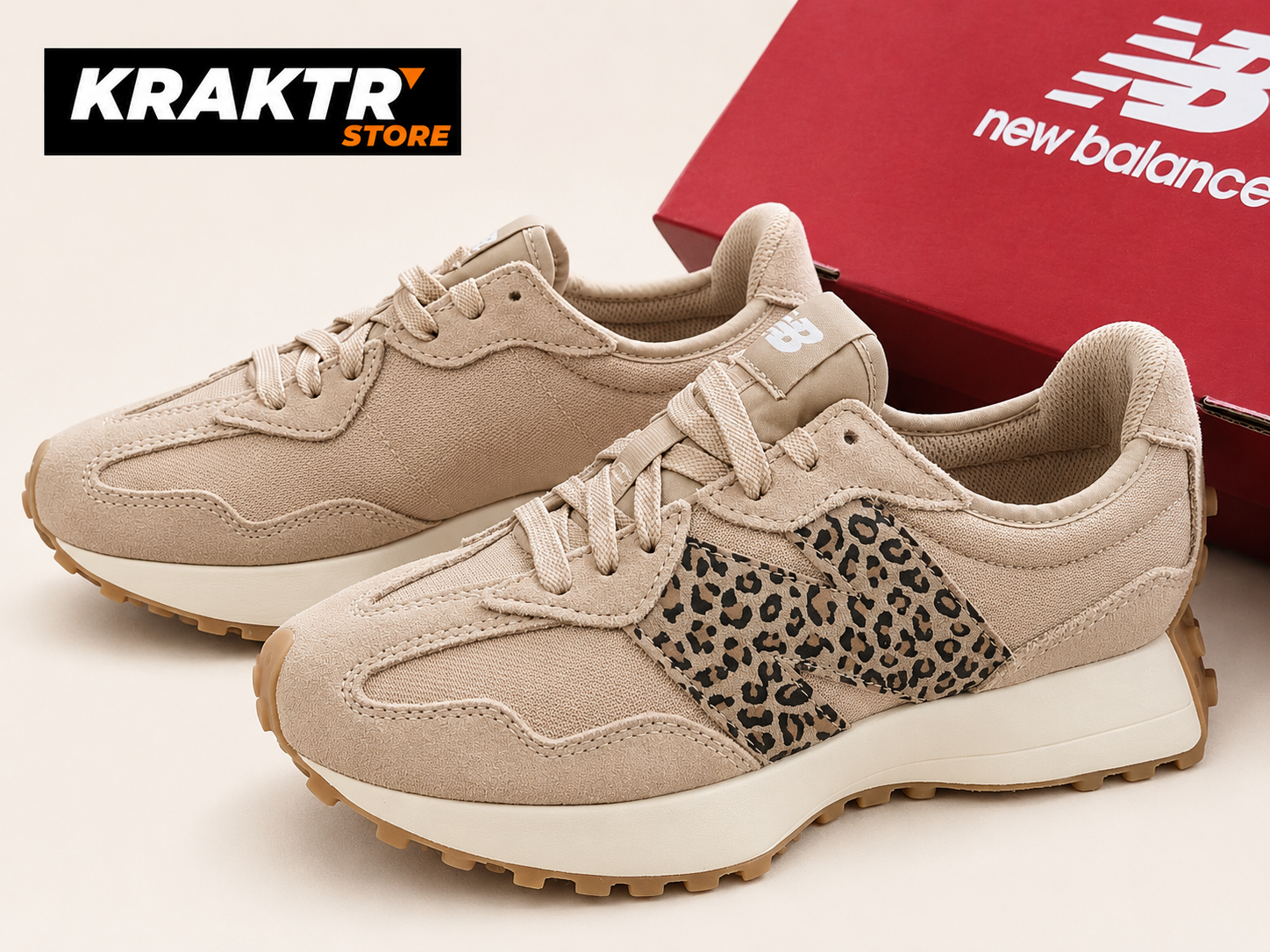 New Balance 327 Beige Leopard - Taille 38