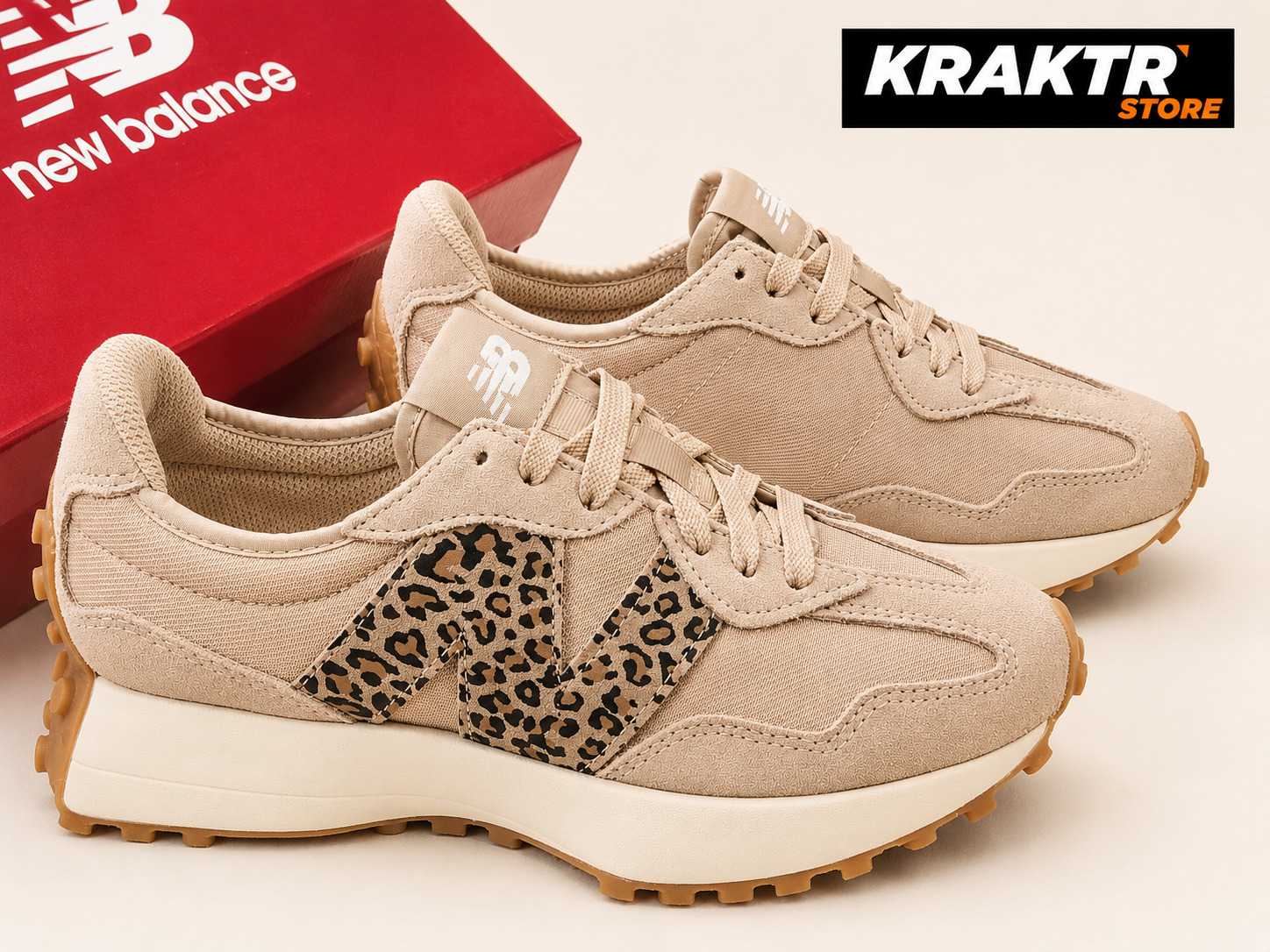 New Balance 327 Beige Leopard - Taille 38