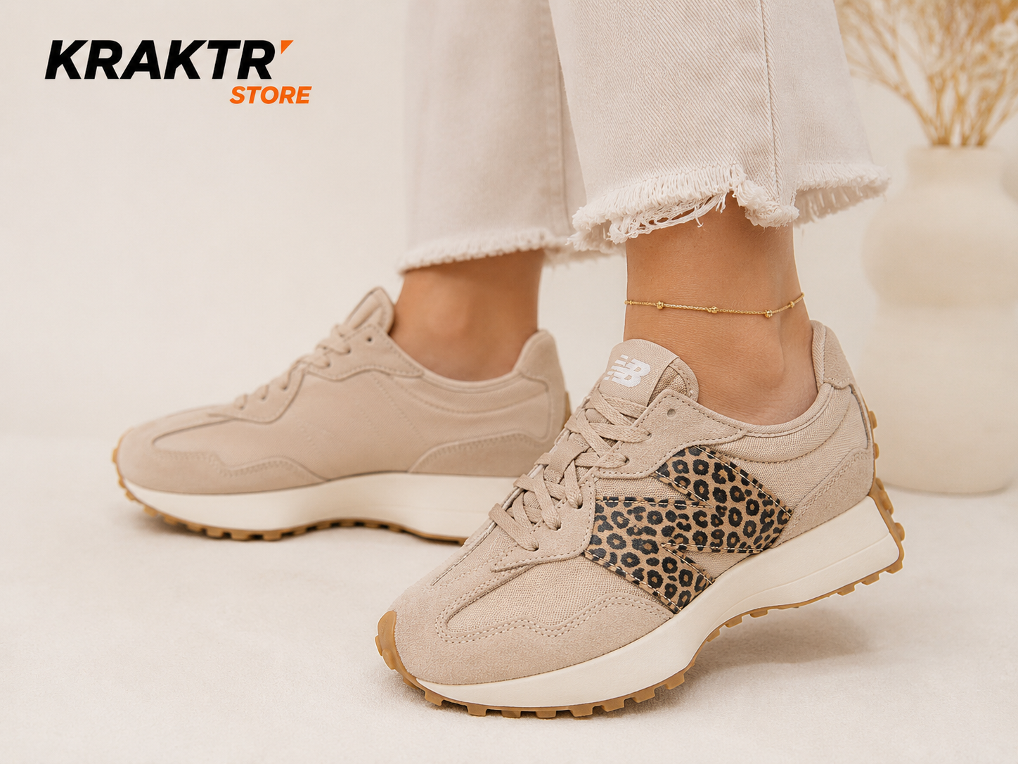 New Balance 327 Beige Leopard - Taille 38