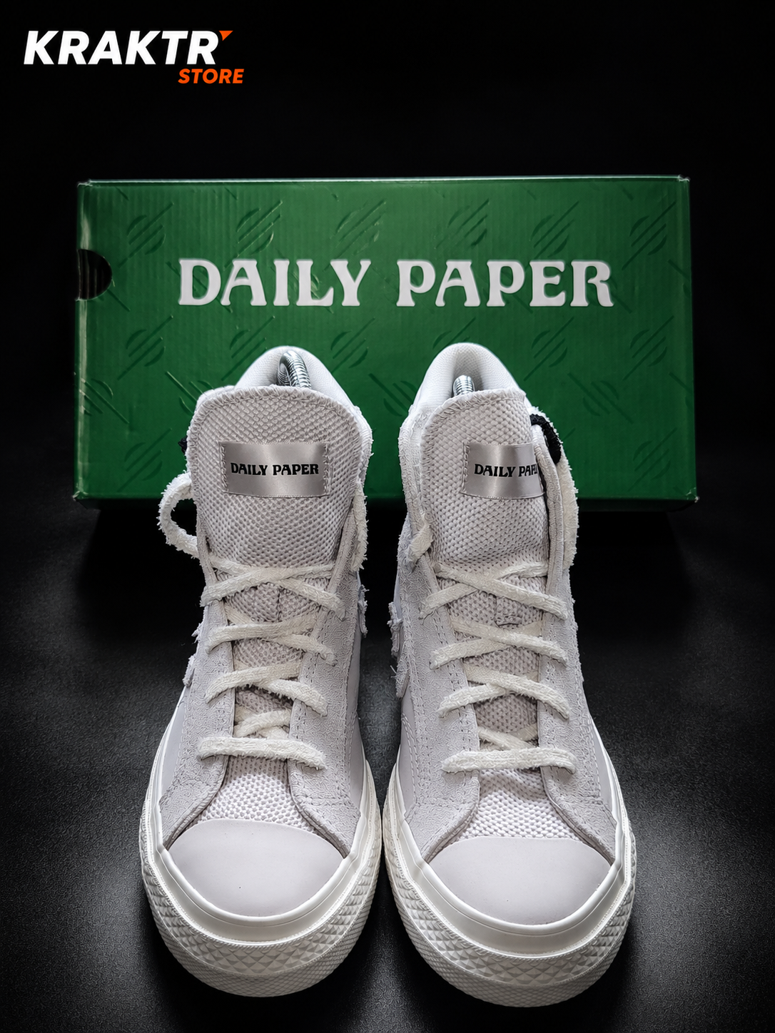 Converse x Daily Paper Star Player 76 Hi White Sand - Taille 38