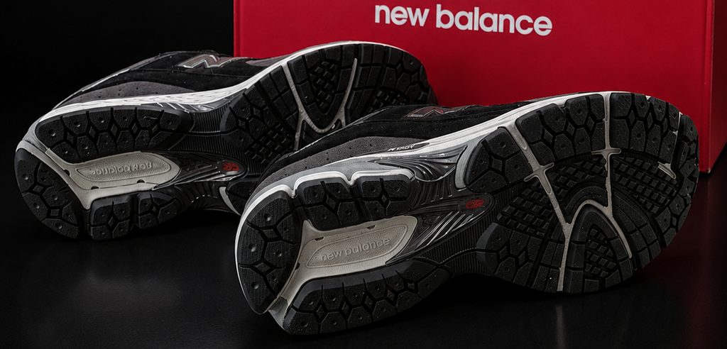 New Balance 2002R Black Grey U2002RC semelle extérieure détail traction running