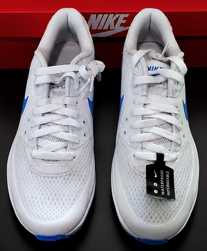 Nike Air Max 90 Golf Waterproof White Blue HV9305-100 vue avant homme