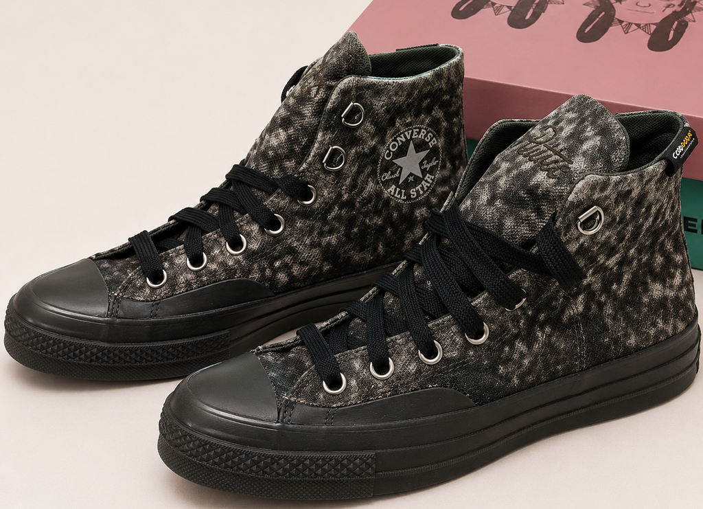 Converse Chuck 70 Marquis Hi Patta profil latéral extérieur noir camouflage