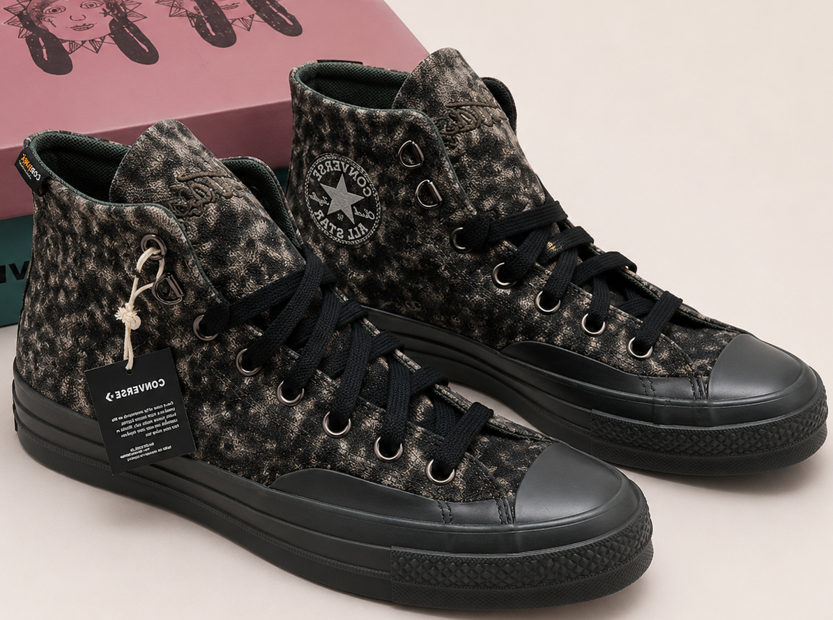 Converse Chuck 70 Marquis Hi Patta vue latérale avec boîte Patta
