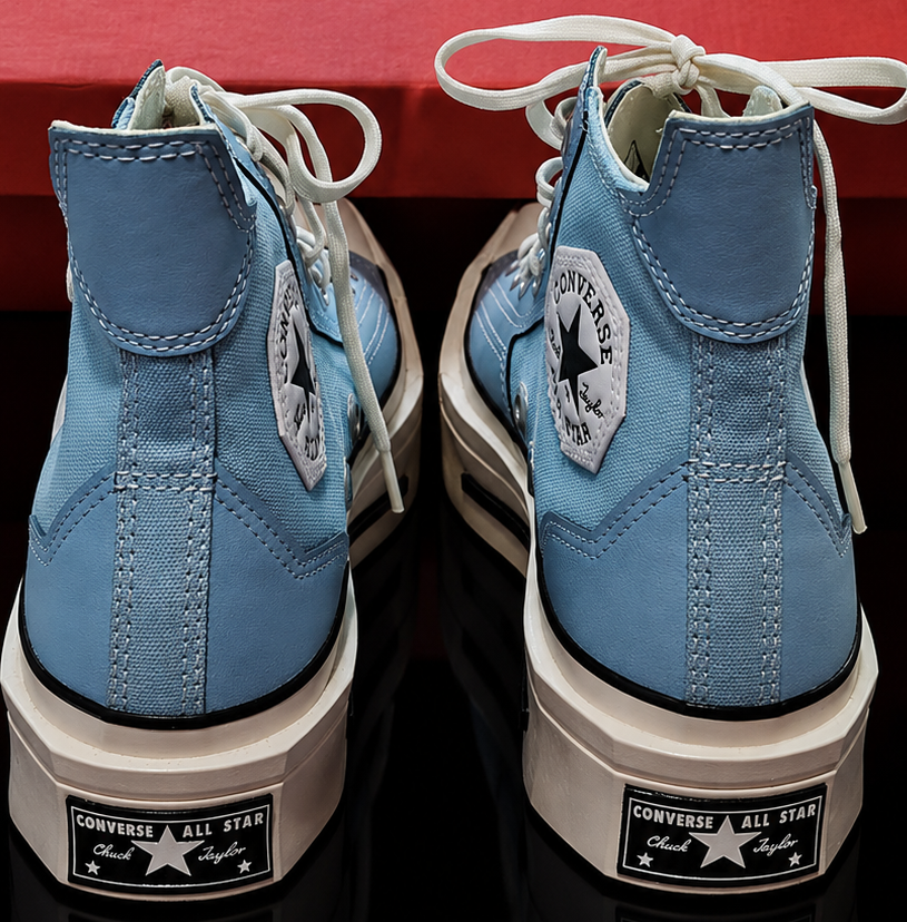 Converse Chuck 70 De Luxe Squared Hi vue arrière détail talon
