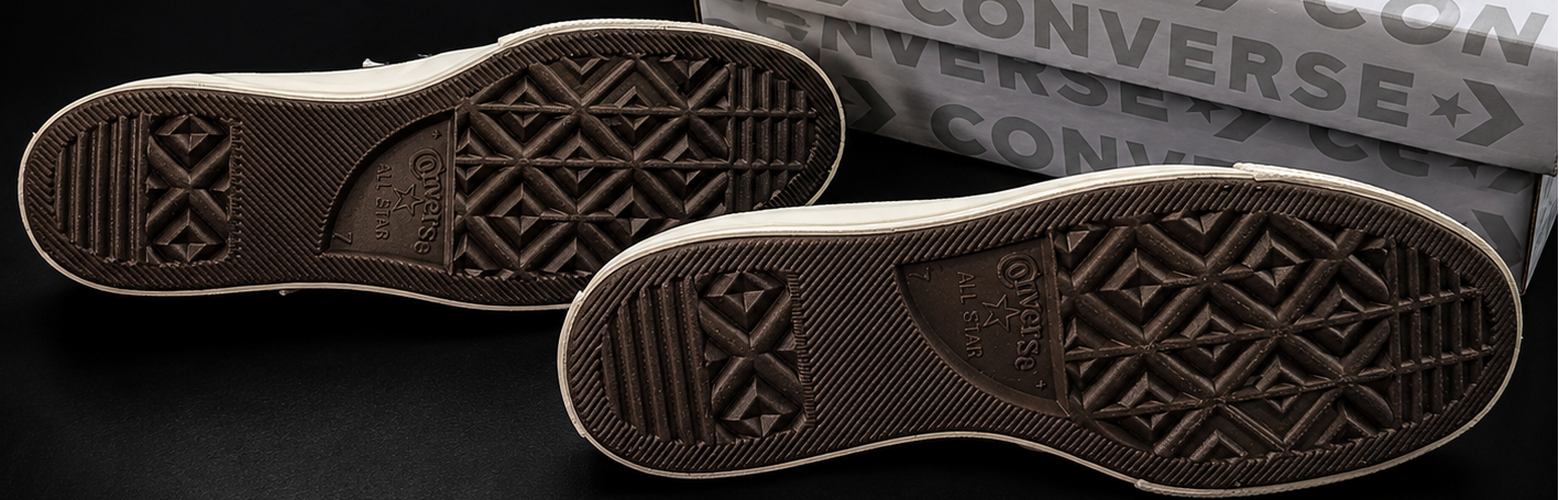 Converse Chuck 70 CDG PLAY OX semelle extérieure détail authentique