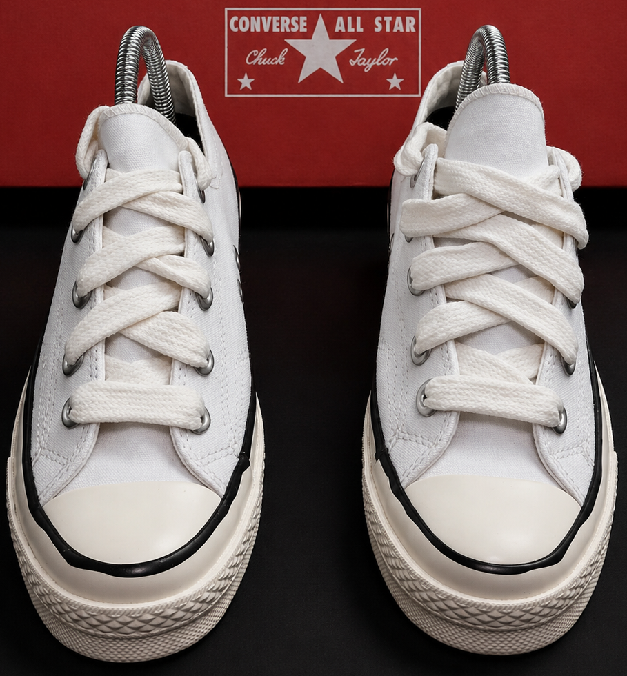 Converse Chuck 70 OX vue dessus détails toile premium