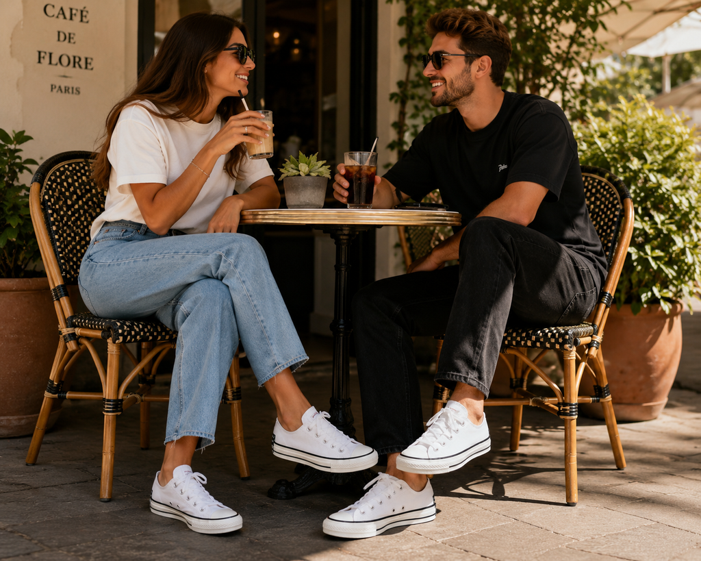 Converse Chuck 70 OX portée style streetwear unisexe
